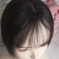 Hairoe Human Hair Toupee Clip | Connected Bangs Hassle-Freenatural | Hair Topper Premium Real Hair