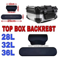 Cushion Top Box Backrest Aluminium Box Back Rest Small SELIMUT MOTOR SPONGE BOX ALLOY GIVI KAPPA SW MOTECT KUSYEN 3M