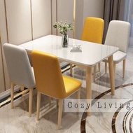 【包送貨】鋼化玻璃實木餐桌椅組合TAB-0205  岩板 餐桌 餐枱 一桌四椅 一桌六椅 長方形食飯枱 實木折疊 餐桌椅組合 餐邊櫃 兩用可伸縮長方形 多功能酒櫃吧 檯桌 一體櫃 伸縮折疊隔斷家用靠墻