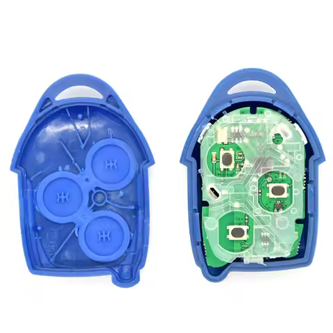 BEST KEY 3 Button Car Remote Key 4D63 Chip 433Mhz P/N: 6C1T15K601AG Black Blade for Ford Transit WM 