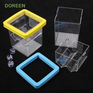 DOREEN Floating Fish Breeding Box, Acrylic Clear Aquarium Fish Breeding Box, Fish Isolation Box Squa
