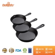 Delighto Cast Iron Frying Pan (16cm/ 20cm/ 24cm) DLT-2006/DLT-2007/DLT-2008