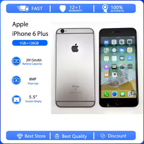 Apple iPhone 6 Plus Fingerprint Mobile Phone Original Used Unlocked 5.5" 16/64/128GB ROM Dual-core I