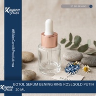 BD SERUM PIPETTE BOTTLE 20MLBENING BD CLEAR 20/ ML ROSEGOLDRing WHITE RUBBER SET (BD BENING 20)
