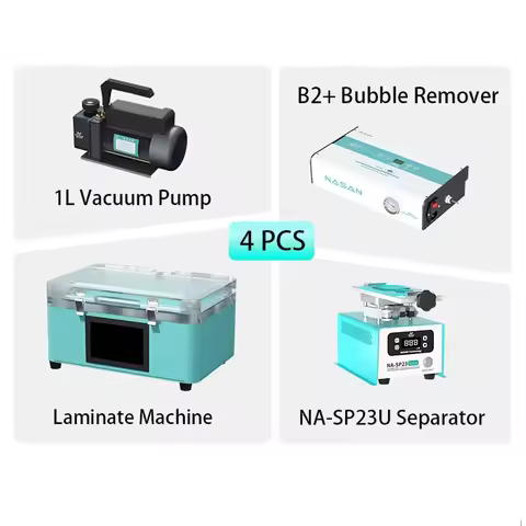 NASAN NA-SUPA lite Vacuum Laminate Machine NA-B2+ Bubble Remover NA-SP23 Ultra Separator for Flat Cu