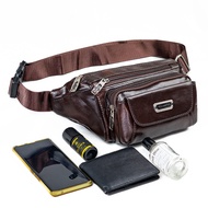 POLO AMSTAR MEN'S WAIST BAG SYNTHETIC LEATHER WATERPROOF 7 ROOMS, ELEGAN