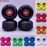 【S-HOT】4 pcs 52x32mm 95A Soft Longboard Skateboard Wheels+ABEC-9 Bearing