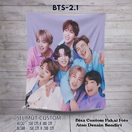 Bts Handsome Blanket/ARMY Blanket/Custom Blanket/BTS Purple Blanket/BTS KPOP Blanket/BTS Suga Blanke