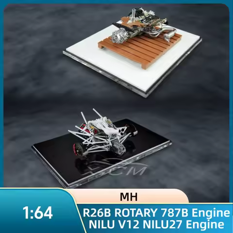 Diecast MH Car Model R26B ROTARY 787B Engine NILU27 V12 ENGINE 1:18