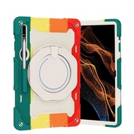 [360 ° ด้ามจับหมุนได้แหวน] S-ที่วางปากกาเคสกันกระแทก Tali Bahu สำหรับแท็บ Samsung S10เคสพิเศษTab S10