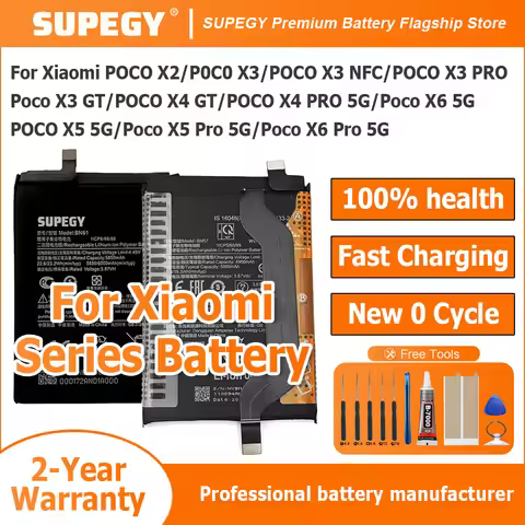 BM57 BM4P BN57 BM5V BN5E High Quality Battery For Xiaomi Poco X2/X3 GT/POCO X3 PRO/X4 GT/POCO X5 5G/