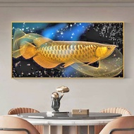 5D Full Painting Diamond Fish Decoration Painting,Arowana DIY Beads Painting