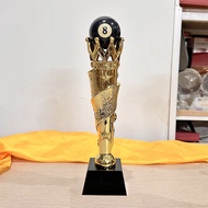 Cúp lưu niệm Billiards bida Pool 8 ball và bida Pool 9 ball gắn bóng số 8 hoặc 9