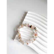 Nadeldza Stone Bracelet Elastic Pebble Stone Bracelet/ Natural Stone Bracelet Women's Elastic Stone 