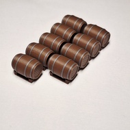Wooden Drum Diorama Accessories - Hotwheels matchbox diorama - Hotwheels Wooden Drum