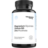 3 dalam 1 Zink Magnesium Pyridoxine Methionine Magnesium Glycinate Vitamin B6 Suplemen |     Vitamin