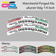 Stickers - 14 Inch Marchesini Forged Al Rim Rim Printing Stickers