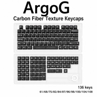 ArgoG Set 136 Keys / 76 Keys PC UV Printed OEM Profile Mechanical Keyboard Keycaps for 61 68 75 82 8