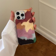 Ins Splicing colors Laser phone case for iphone 16 14 15 pro max 14pro 13 16pro 15promax shockproof 