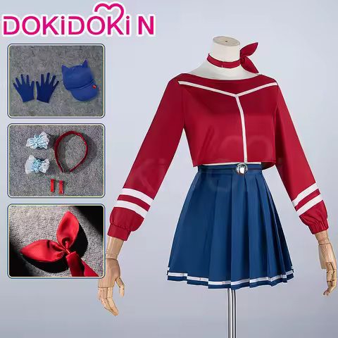 IN STOCK Mita Cosplay Costume Game MiSide【XS-3XL】DokiDoki-N Women Uniform Dress Mita Cosplay Hat Glo