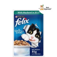 Purina Felix Mackerel with Jelly Adult Cat Wet Food 85gm