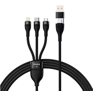 Baseus สายชาร์จเร็ว 100W รุ่น Flash Series Ⅱ One-for-three Fast Charging Data Cable แบบ USB to Micro