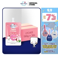 Mogu Mogu Jelly Lychee Flavor with Nata de Coco 150 g. 36 Pouches (1 Carton) Nata de Coco Jelly Coco
