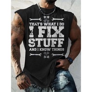 KATUN EJK Singlet I FIX STUFF Jumbo Singlet Men's sizeBIG super jumbo size 2XL 3XL 4XL 5XL 6XL 7XL X