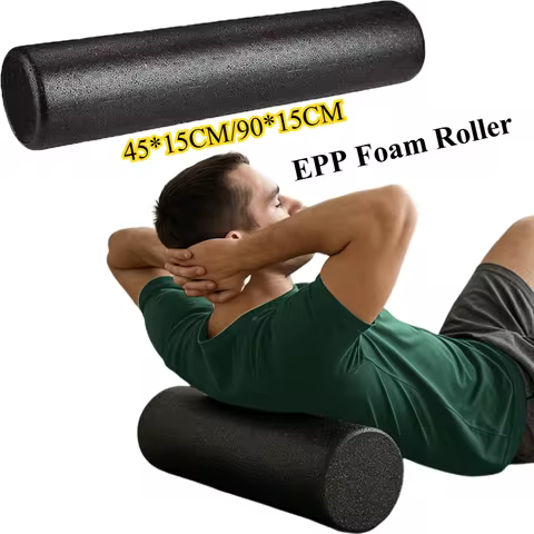 45/90CM Yoga Foam Massage Roller Fitness Portable Pilates Body Gym For Leg Arm Back Feet Pain Shaft 