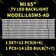 NEW 1 SET L65M5-AD XIAOMI 65'' LED BACKLIGHT / LAMPU TV JL.D650E1330-368AL-M_V01 MI65T33-6X14-MCPCB