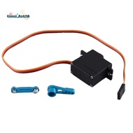 Three Wire Metal Gear Servo with Servo Arm Servo Rod for  144001 124019 124018 A959-B A959 RC Car Up