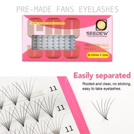 SEEDEW Pre-made Volume Fans 6D Individual Lashes Extension Russian Volume Fan Eyelash Faux Mink