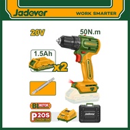 JADEVER สว่านไร้สาย กำลัง 20V ขนาด 10 มม. แรงบิด 35 N.m รุ่น JDCDP552