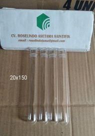 IWAKI test tube with rim 20 X 150 mm tabung reaksi