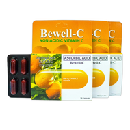 Bewell C Non Acidic Vitamin C supplement 500mg Capsules, 3Flaps, 30 capsules