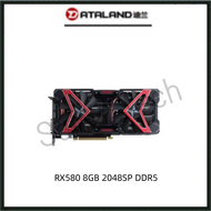 USED ATALAND RX580 8GB 1306MHz 2048SP DDR5 RX 580 Gaming Graphics Card GPU