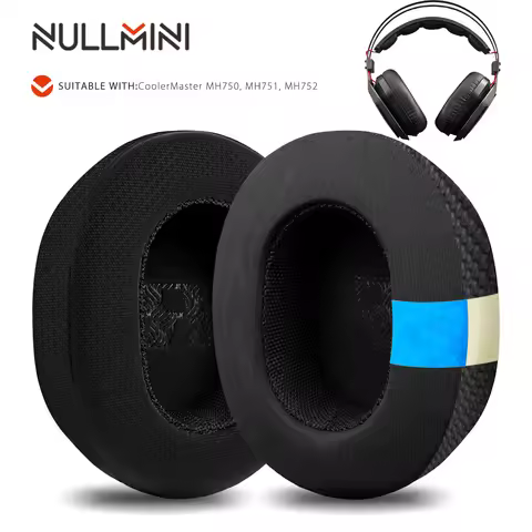 Nullmini Replacement Earpads for CoolerMaster MH750, MH751, MH752 Headphones Cooling Gel Ear Pads Cu