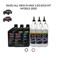 Valvoline น้ำมันเกียร์ + น้ำมันเฟืองท้าย ISUZU ALL NEW D-MAX 1.9 2.5 3.0 MT เกียร์ธรรมดา ปี 2012-202