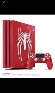 絕版 全新 日版 PS4 Pro 蜘蛛俠 🕷 Marvel’s Spider Man spiderman pro Limited Edition 1TB 限定版同綑裝 Playstation Sony 同 PS5 Spiderman 2 特別版主機一齊收藏 更開心