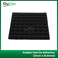 Rubber Foot /w adhesive (3mm x 10.8mm)