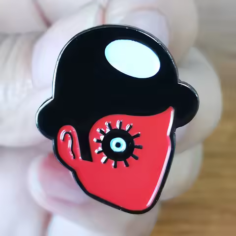 Cartoon A Clockwork Orange Ultra Brooch Pins Enamel Metal Badges Lapel Pin Brooches Jackets Jeans Fa