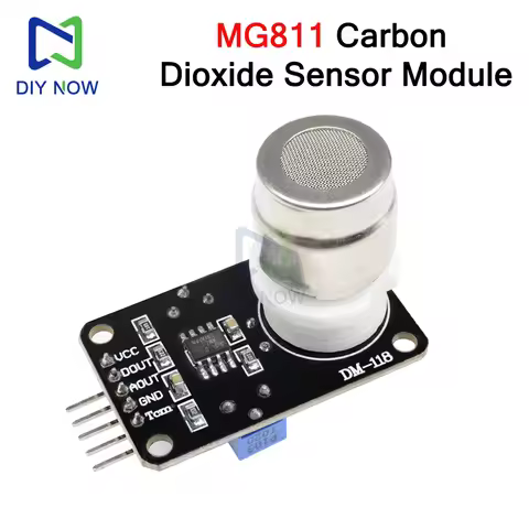 MG811 Carbon Dioxide Sensor Module Voltage-Type CO2 Gas Sensor DC6V Dual Signal Output For use in ho