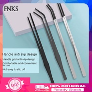 [Ready stock]  Feeding Pincers with Rubber Heads Stainless Steel Feeding Tools Long Stainless Steel 