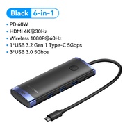 Vention Type USB C HUB Type C to HDMI 4K 30Hz Type-C USB 3.2 Gen 1 PD 60W Wireless HDMI 1080P 60Hz 5