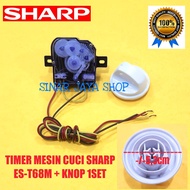 TIMER MESIN CUCI SHARP ES-T68M | TIMER 3 KABEL + KNOP