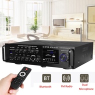 220 240V 2000W Wireless Digital Audio Amplifier 4ohm bluetooth Stereo Karaoke Amplifier 2 MIC Input