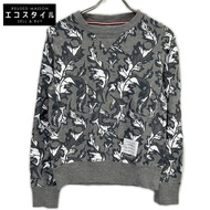 Thom ブラウン MJT006PK9461 灰色印花衛衣，0 碼 [二手]