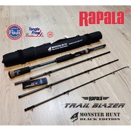 RAPALA TRAILBLAZER MONSTER HUNT LIGHT / JUNIOR / BLACK EDITION TRAVEL ROD
