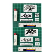 Arai Helmet R@m 3 / III UV PRINTING (Set) Sticker Helmet R@m3