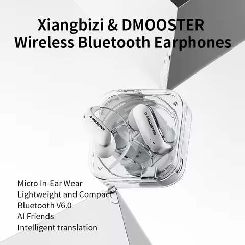DMOOSTER D78 OWS Bluetooth 6.0 Earphones Dynamic Memory Wear ASM Noise Reduction Ai Dialogue Transla